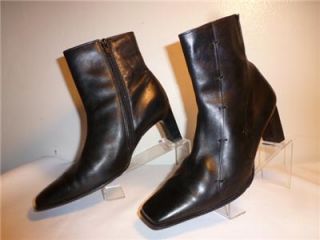  Etched Leather Fashion Ankle Boots Janet D Size 38 7 1 2 M