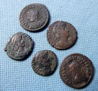  Very Old Ancient Roman Coins Constantine Licinius Nice Details