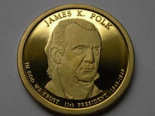 2009 s James K Polk Dollar Coin Proof