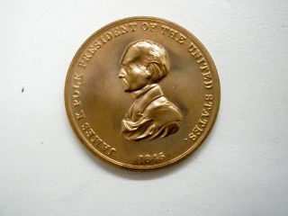 James K Polk Presidential Inaugural Peace Medal Coin 