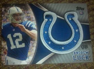 Andrew Luck Rookie Patch Card 2012 topps Football NFL TLP AP from