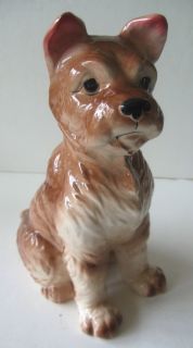 Vintage Tilson Japan Handpainted Dog Figurine Label
