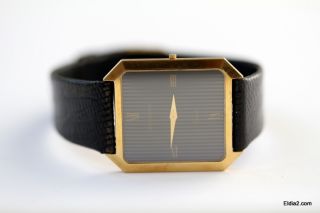 Vintage Jean Lassale Wrist Watch Gold Worlds Thinnest