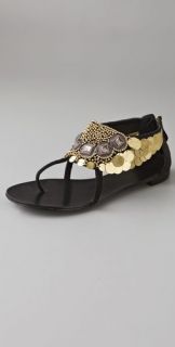 Ash Maia Beaded Suede Thong Sandals
