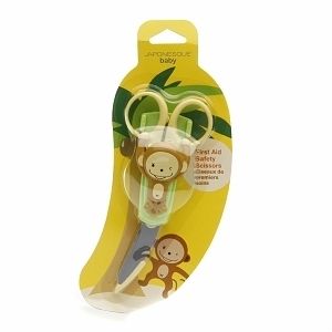 Japonesque Baby First Aid Safety Scissors Monkey 1 Ea