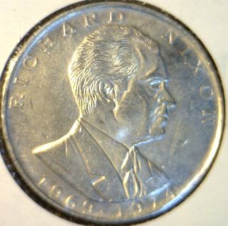 Richard Nixon Unknown Mint Ike Dollar Size Commemorative Medal Coin