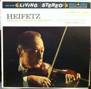 LSC 2435 Living Stereo SD TAS 1S Jascha Heifetz Sibelius Violin