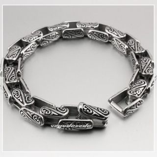 Various Lengths 316L Stainless Steel Mens Dragon Bracelet 5A020