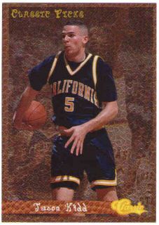 Jason Kidd 1994 95 Classic Rookie Picks Insert Card California 94 95