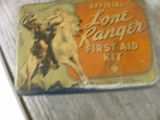 1938 Lone Ranger First Aid Kit with Original Supplies and Handbook
