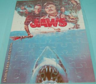 Jaws Horror Movie Puzzle Jigsaw Steven Spielberg SEALED Pack Argentina