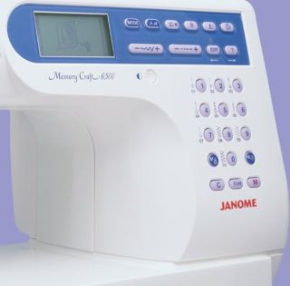 Janome 6500P Computer Sewing Quilting Machine 135STITCH 9Arm 7BH Font
