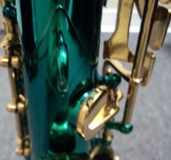 Jean Baptiste JB 65 Soprano Saxophone Turquoise Blue Finish 2 Necks w