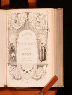 1842 Fables de La Fontaine Illustrated Edition Historical Notice by