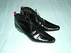 Excellent Pair Jeffery West Black Line All Leather Lace Up Ankle Boots