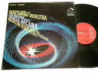 Varese Arcana Frank Martin Concerto Jean Martinon RCA LP Chicago