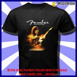 New Jeff Beck Best Guitarist Fender Stratocaster CD Black T Shirt Size