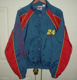 JEFF GORDON 24 NASCAR Windbreaker Jacket XXL or 2XL Made by WINNERS