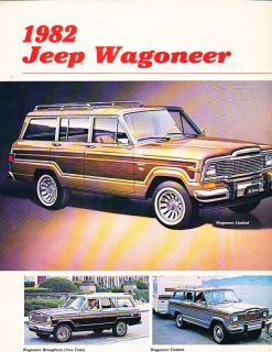 1982 Jeep Grand and Wagoneer Original Sales Brochure Brougham