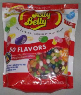 lbs Bag of Jelly Belly Jelly Beans 50 Flavors 3 Pounds Resealable
