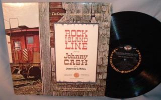 LP Johnny Cash Rock Island Line Jeannie C Riley Near Mint