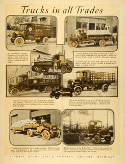  Federal Motor Truck Co Detroit A Muxen Co R. Jebb Stock Buyer Tractor