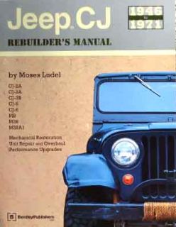 1946 1971 Jeep CJ Rebuilding Repair Manual CJ2A CJ3A CJ3B CJ5 CJ6 MB