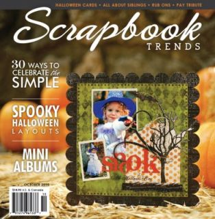 this issue is full of ideas for mini albums halloween simple things