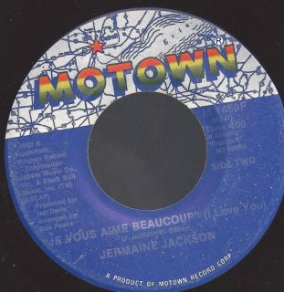 VG Jermaine Jackson Lets Get Serious 1980 45 RPM Motown M 1469F