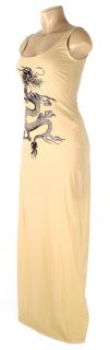 Jerome LHuillier Full Length Slinky Dragon Dress 36