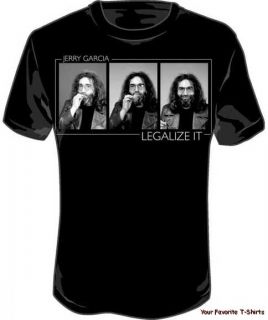 Licensed Jerry Garcia Legalize It Adult Tee Shirt s 2XL