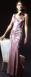 Jessica McClintock Rose Satin Charmeuse Gown Size 10