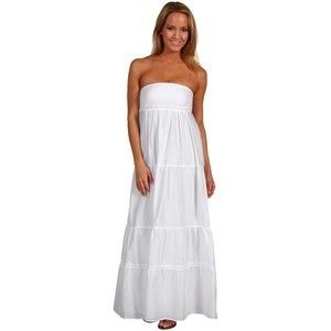 Jessica Simpson White Strapless Maxi Dress Sold Out Free Shipping 14