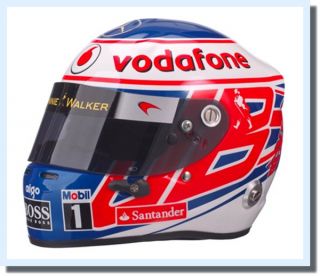Jenson Button F1 McLaren Mercedes Vodafone Formula 1 Helmet RARE