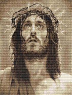 Jesus Christ Son of God Counted Cross Stitch Kit 10 5 x 13 5