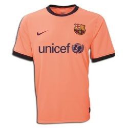 Nike Barcelona 2010 Away Jersey Soccer Orange XLRG