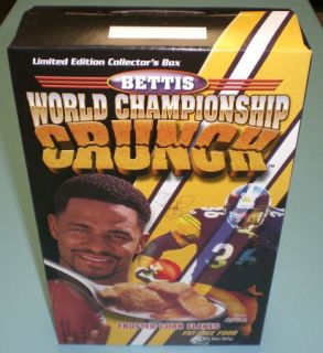 Steelers Jerome Bettis Championship Crunch Cereal Box