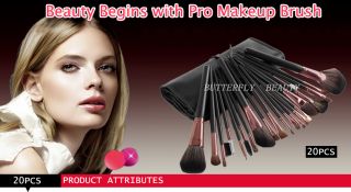 20pcs Makeup Brush Set Eyeshadow Lip Foundation Concealer Comestic