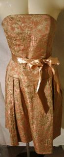 Jessica McClintock Brocade Rose Dress Size 8