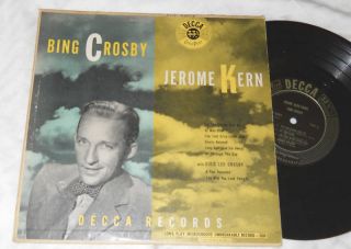 Bing Crosby Sings Jerome Kern Decca 5001 10 LP 1949