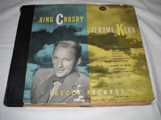 Record Album Size 78 Bing Crosby Jerome Kern Decca
