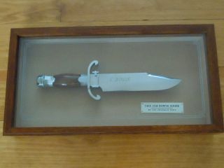 Franklin Mint Jim Bowie Collector Knife Display Case