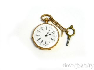 Vacheron Geneve 18K Gold Enamel Pocket Watch