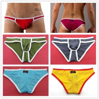 1pcs Sexy Wang Jiang Men’s Small Mesh Underwear Briefs Size s M L 6