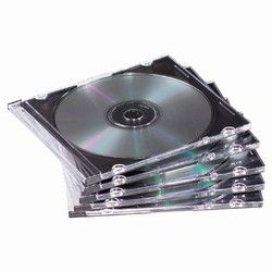 200 Slim Black CD Jewel Cases