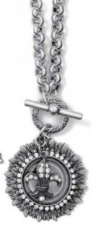 Fleur de Lis Catherine Popesco Charm Bracelet Silver