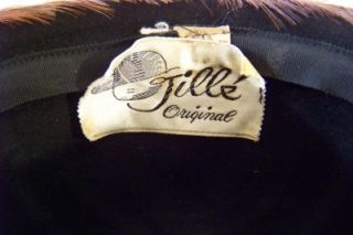 WOW Vintage RARE Jille Original All Feather Womans Hat Mint