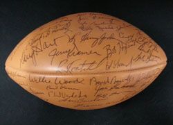1968 Green Bay Packers Team Signed Football 48 Sigs 7 Hall of Famers