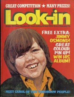 Look in Magazine 1973 25 Jimmy Osmond Sammie Winmill Les Dawson