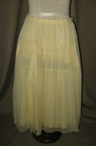 Jill Stuart Cream Layers of Silk A Line Skirt Size 6